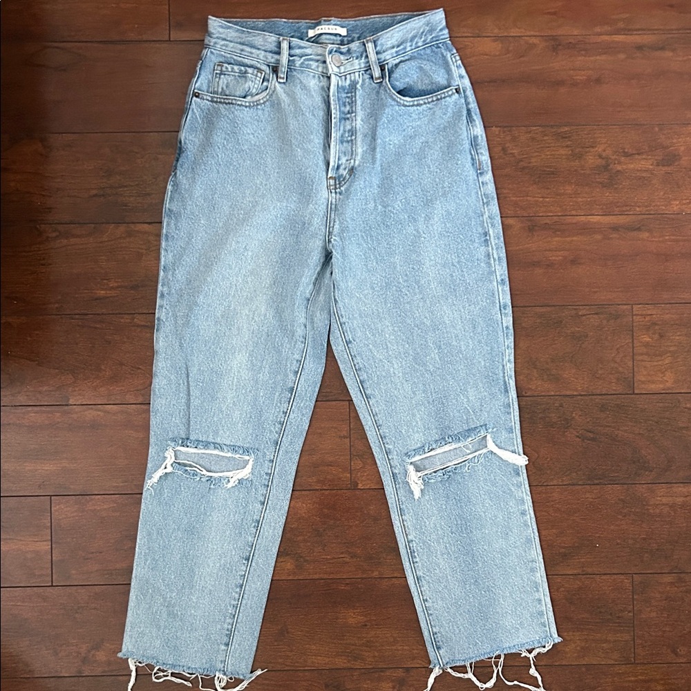 PacSun High Rise Distressed Crop Jeans